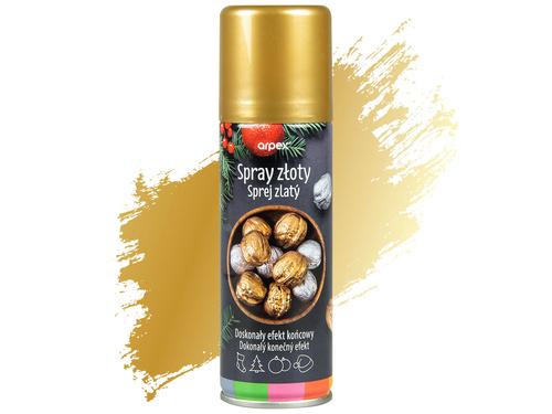 Farba dekoracyjna w sprayu - złota