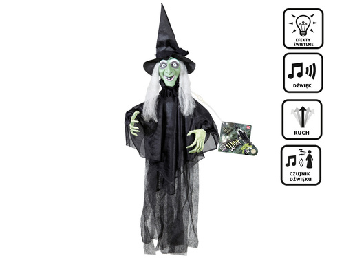 Dekoracja wisząca Wiedźma - 60 cm - 1 szt.