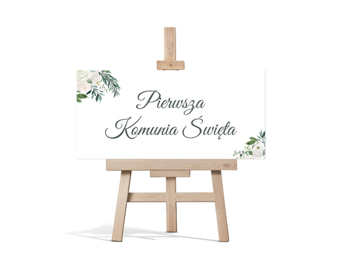 Plakat komunijny - I Komunia Święta - 70x33 cm