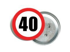 Przypinka Znak Zakazu 40 - 1 szt.