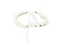 Wianek z białymi różyczkami - 1 szt.