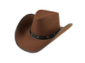 Kapelusz kowbojski brązowy - 1 szt.