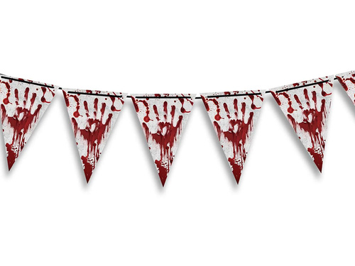 Zakrwawiony baner flagi - 3 m - 1 szt.