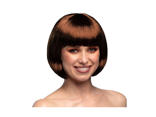 Peruka kabaretowa czekoladowobrązowa