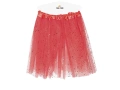 Spódniczka Tutu brokatowa czerwona - 40 cm - 1 szt.