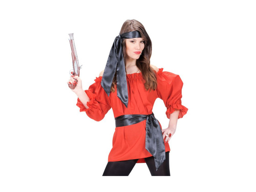 Czarna satynowa opaska / szarfa