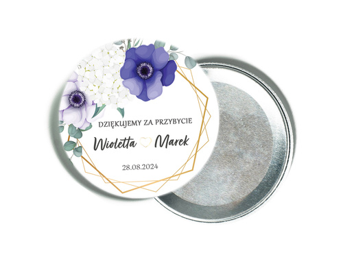 Personalizowane podziękowanie z magnesem na Wesele - 12 szt.