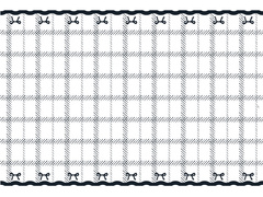 Obrus urodzinowy Kokardki - 120 x 180 cm - 1 szt.