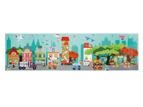 Duże podłogowe Miasto - 120x32 cm