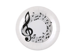 Talerzyki papierowe Pięciolinia - 22,5 cm - 10 szt.