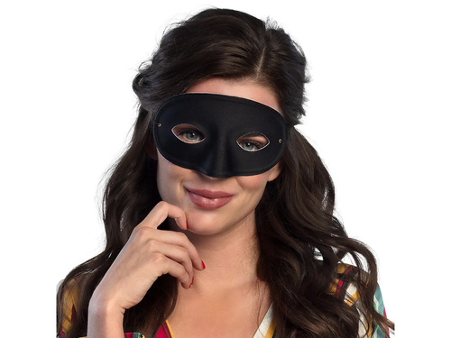 Maska karnawałowa czarna - 1 szt.