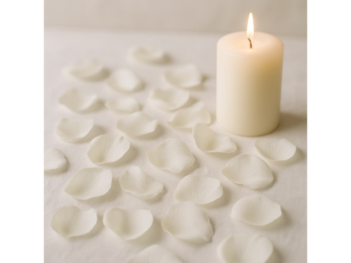 Płatki róż - białe - 500 szt.