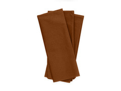 Bibuła ozdobna do pakowania prezentów brązowa - 50 x 70 cm - 10 szt.