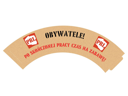 Papilotki na babeczki PRL - 6 szt.