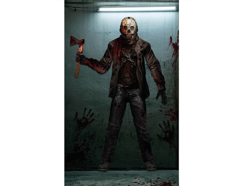 Dekoracja na drzwi Zamaskowany zabójca na Halloween - 1 szt.