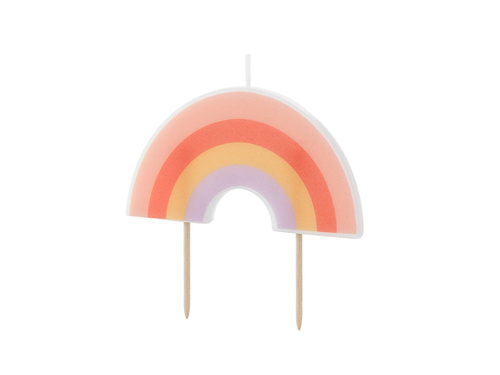 Świeczka urodzinowa Tęcza - 4,5 cm - 1 szt.