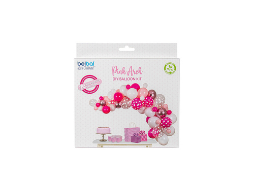 Zestaw balonów do girlandy balonowej Baby Pink - 70 szt.