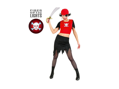 Strój Piratka z podświetlaną czaszką