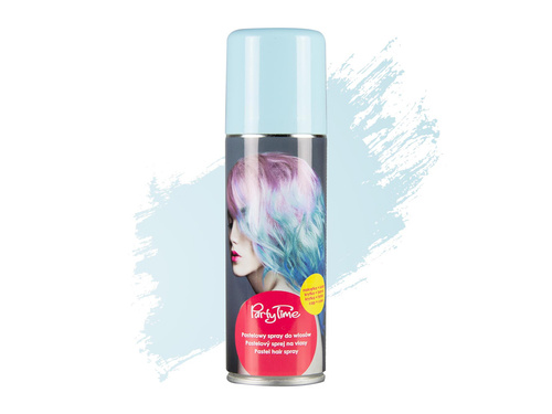 Zmywalny pastelowy spray do włosów 125 ml - niebieski