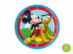 Talerzyki urodzinowe Myszka Mickey - 20 cm - 8 szt.