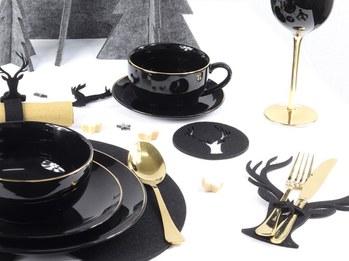 Etui na sztućce ze sztywnego filcu - But - 2 szt.