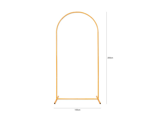 Stelaż z łukiem do balonów złoty - 100 x 200 cm - 1 szt.