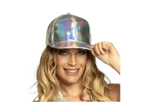Czapka holograficzna srebrna