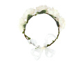 Wianek z białymi kwiatami - 1 szt.