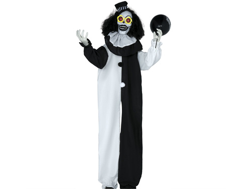 Dekoracja stojąca Klaun Kościotrup - 170 cm - 1 szt.