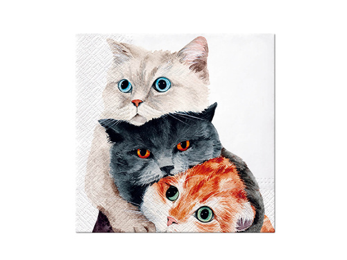 Serwetki Kotki - 33 cm - 20 szt.