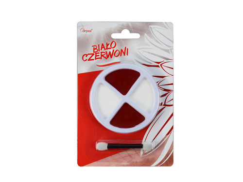 Farbki do malowania twarzy Biało-czerwoni - 1 komplet