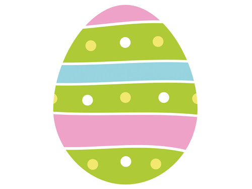 Dekoracja dwustronna Pisanka - 30 x 37 cm