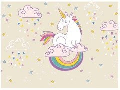 Dekoracyjny opłatek tortowy Jednorożec - A4