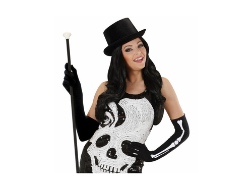 Rękawiczki z kośćmi długie