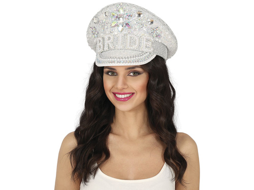 Czapka z kryształkami Bride - 1 szt.