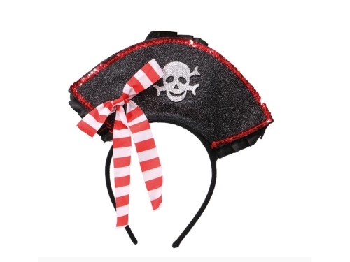Opaska Kapelusz pirata z kokardką - 1 szt.
