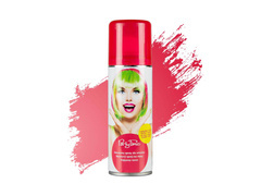 Zmywalny neonowy spray do włosów 125 ml - czerwony
