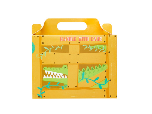 Pudełko na słodkości Krokodylek - 19cm x 24cm - 5 szt.