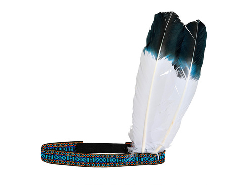 Opaska Indianina z 2 piórkami - 1 szt.