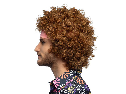 Peruka brązowa Hippis