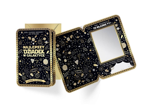 Kartka z lusterkiem na Dzień Dziadka - 1 szt.
