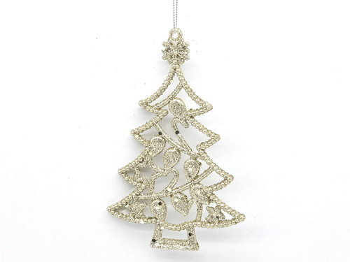 Zawieszka Choinka złota - 1 szt.