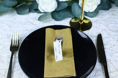 Personalizowane podziękowania dla gości - szklane buteleczki - 6 kpl.