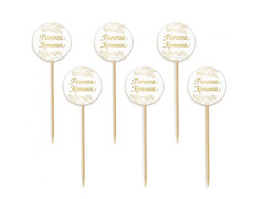 Pikery na babeczki Pierwsza Komunia - 6 szt.