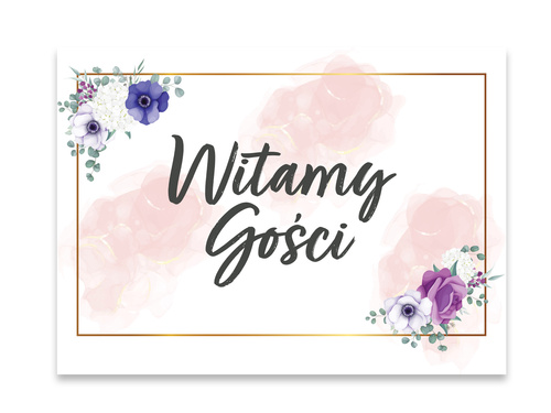 Plakat Weselny - 90x60 cm