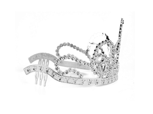 Tiara Księżniczki srebrna - 1 szt.