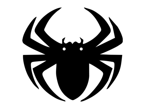 Papierowy pająk na Halloween 13-15 cm - 1 szt.