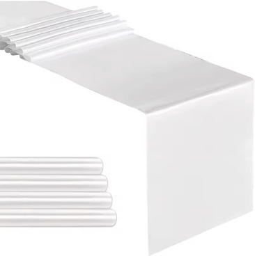 Satyna gładka - biała - 36 cm x 9 metrów