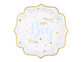 Talerzyki papierowe Baby Boy - 21 cm - 10 szt.