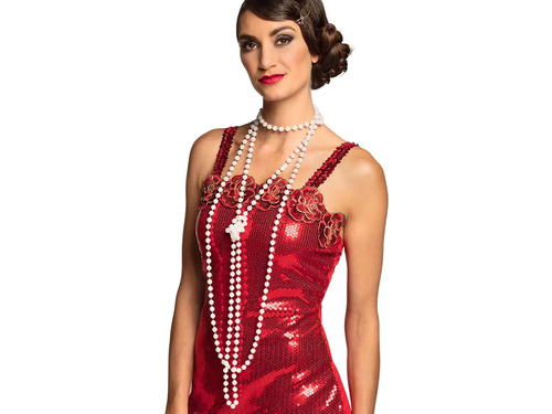 Zestaw dwóch naszyjników z pereł - 1 szt.